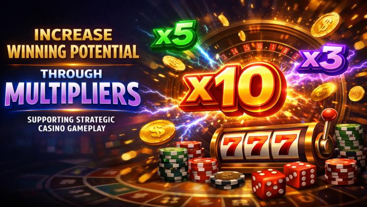 Increase Winning Potential Through Multipliers Supporting Strategic Casino Gameplay