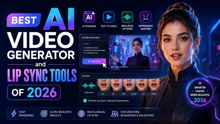 Best AI video generator and Lip Sync Tools of 2026